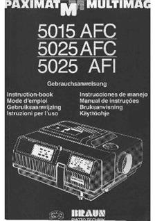 Braun Paximat 5025 manual. Camera Instructions.